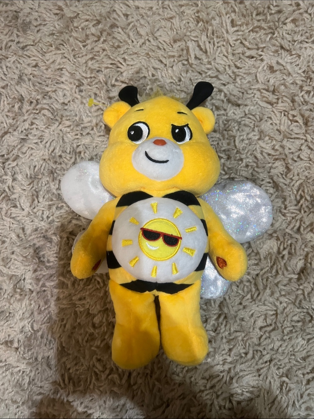 Care Bears Bee Plush with Sparkly White Wings